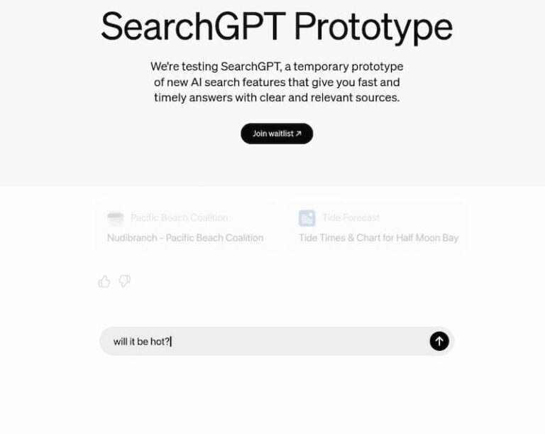 SearchGPT Prototype