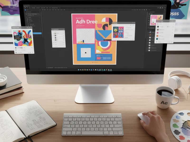 create poster with adobe express