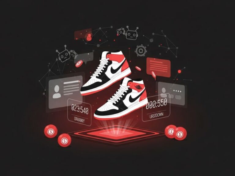 Sneaker raffles and resale market