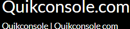 quikconsole com