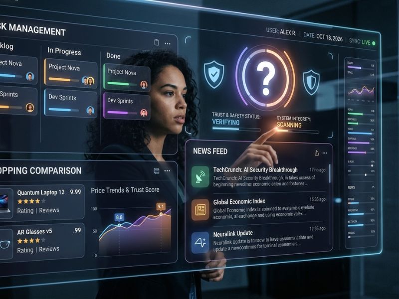 Troozer com dashboard interface showing productivity tools and product comparison features in 2026
