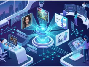 AI image generation tools in 2026 including Midjourney, Adobe Firefly, DALL-E, Leonardo AI, Canva AI, and Stable Diffusion for creating professional digital artwork
