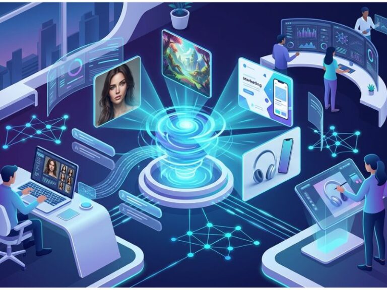 AI image generation tools in 2026 including Midjourney, Adobe Firefly, DALL-E, Leonardo AI, Canva AI, and Stable Diffusion for creating professional digital artwork