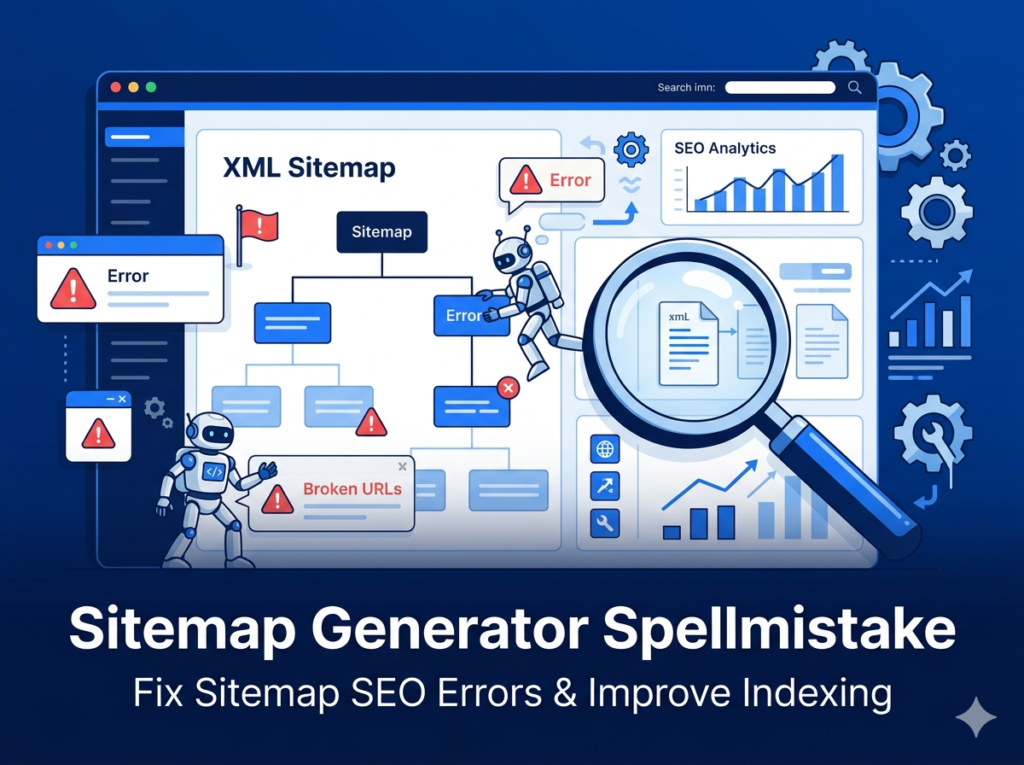 Sitemap Generator Spellmistake helping improve XML sitemap SEO optimization
