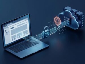 Illustration showing an SSL/TLS connection error between a browser and web server