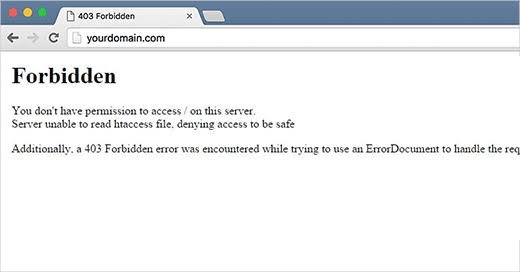 403 Forbidden Error