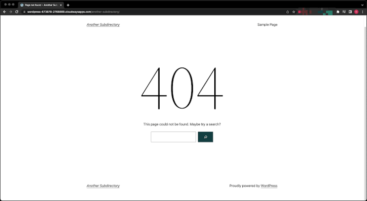 404 Error for Post or Page