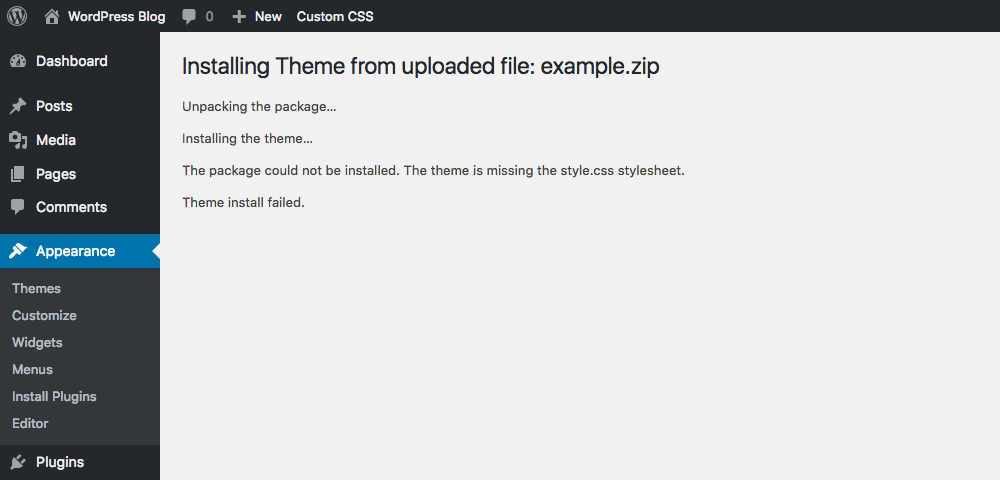 Plugin Not Working or WordPress Theme Errors