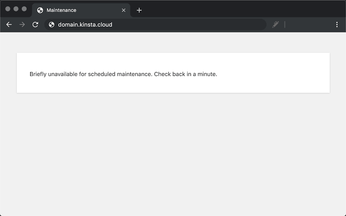 Stuck in Maintenance Mode or a Failed Update
