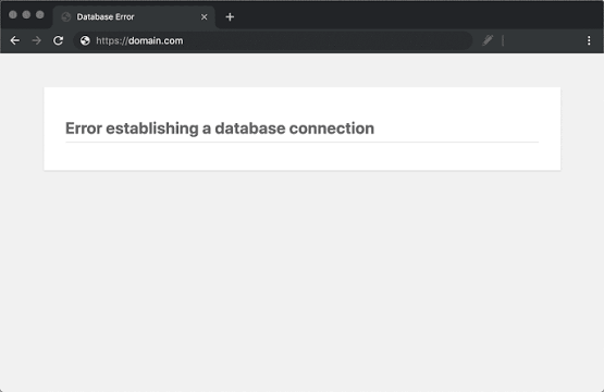 Unable to Connect to Database