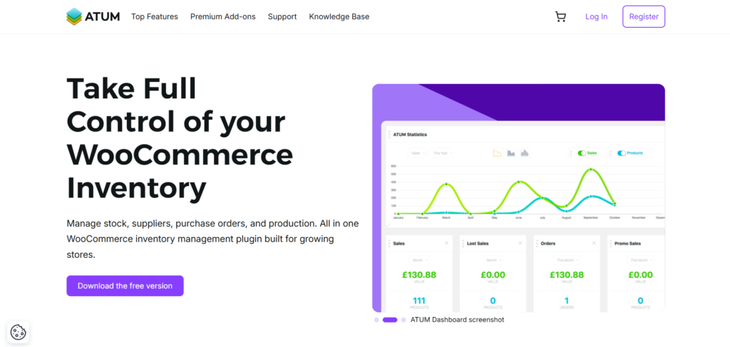 ATUM Inventory Management plugin for managing WooCommerce stock