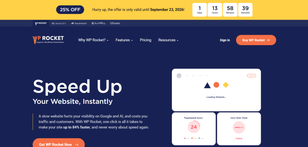 WP Rocket plugin for caching and WooCommerce performance optimization