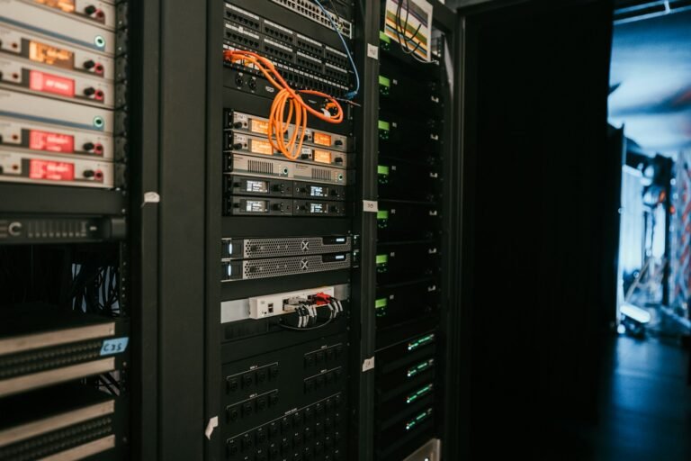 Illuminated data center server racks representing Google Cloud AI infrastructure investment in 2026